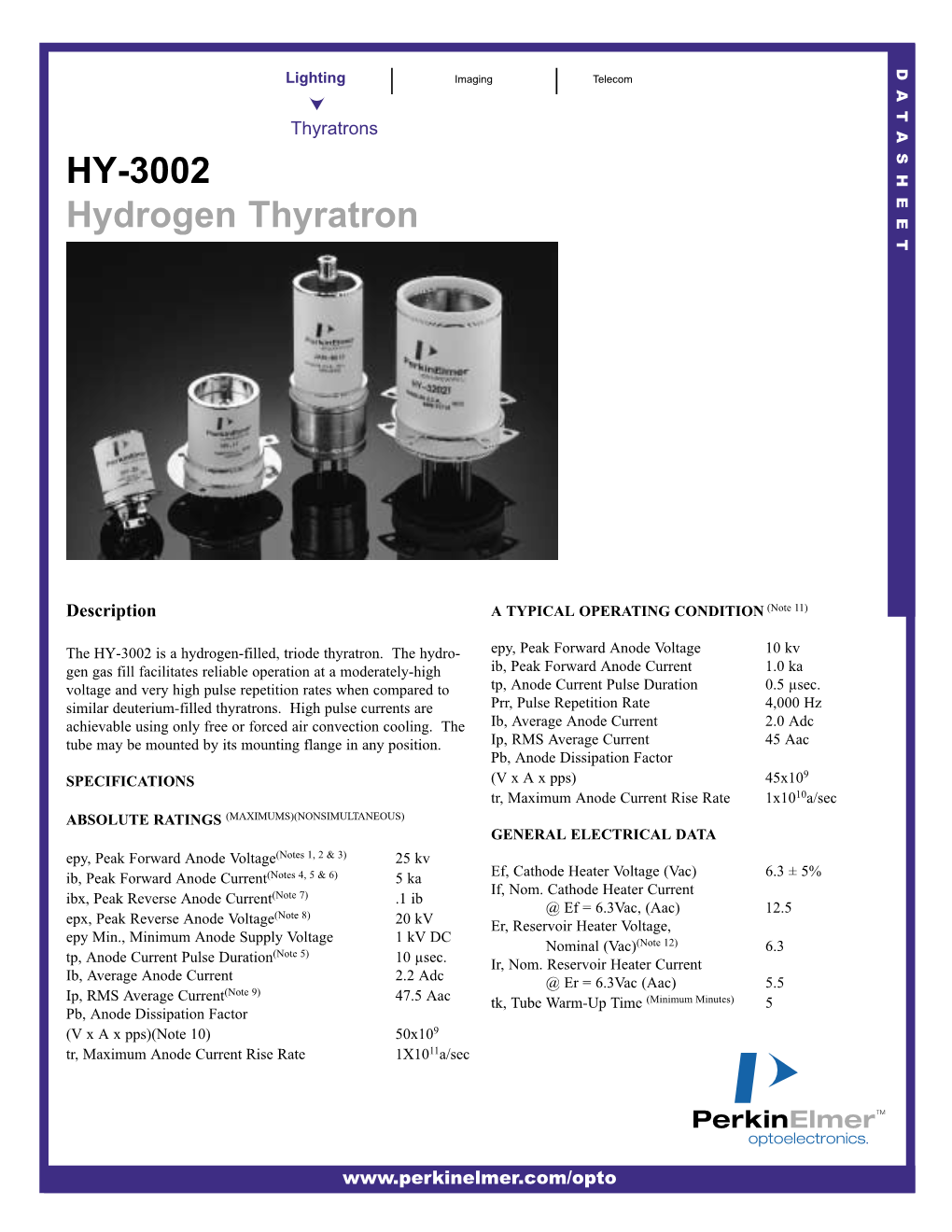 HY-3002 Hydrogen Thyratron