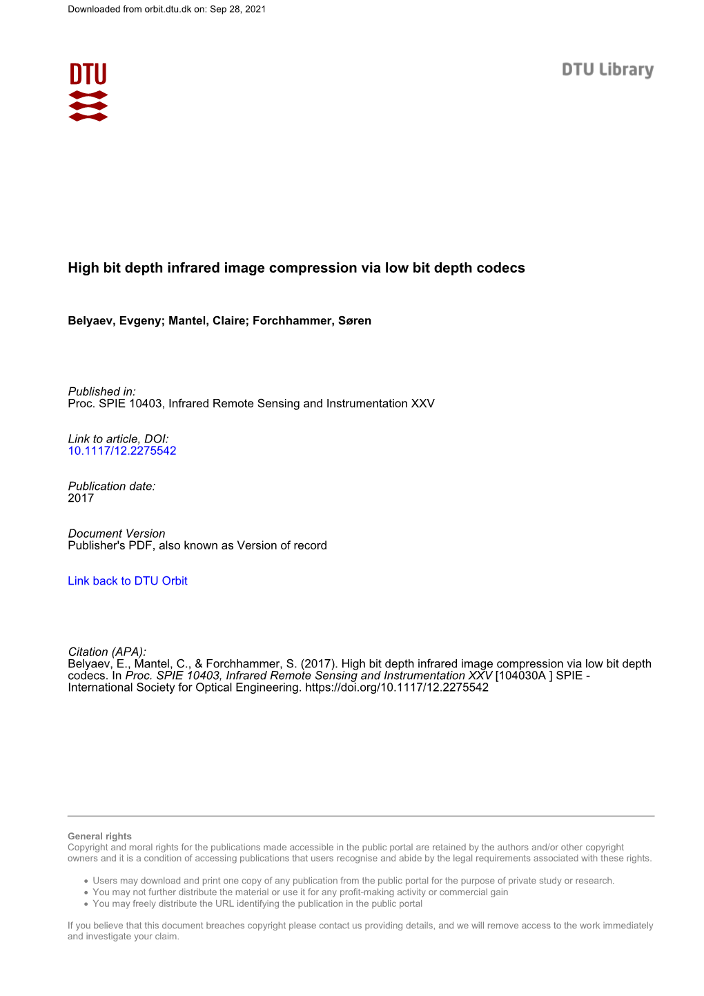 High Bit Depth Infrared Image Compression Via Low Bit Depth Codecs