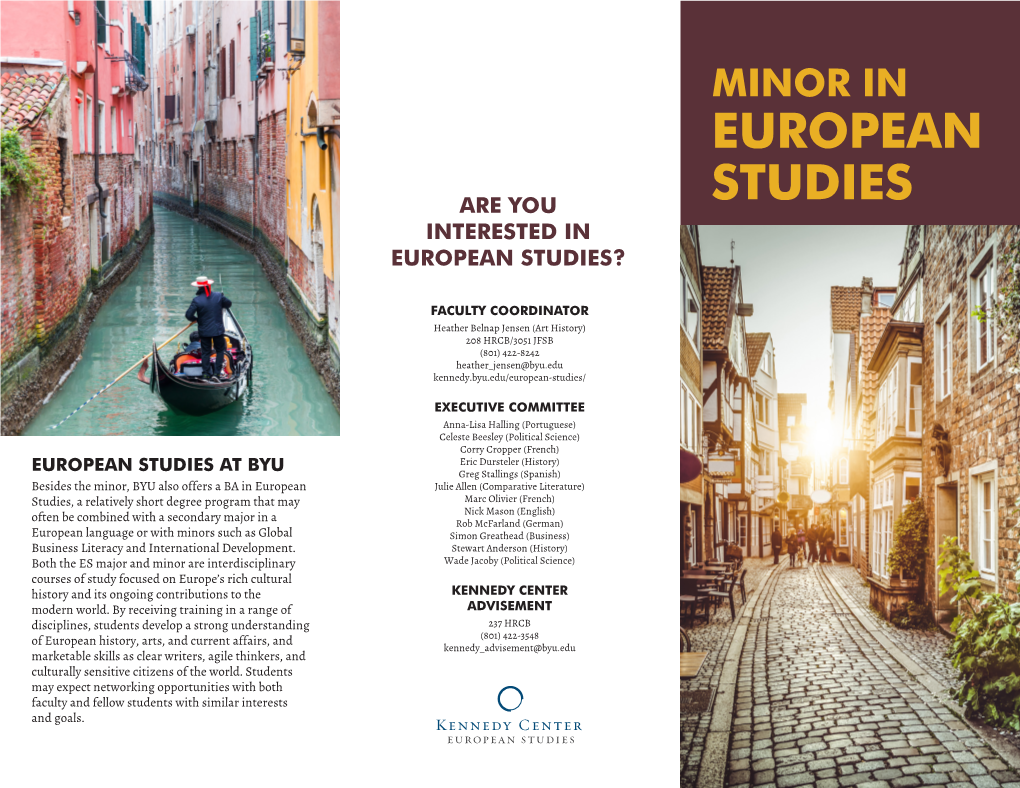 Minor in European