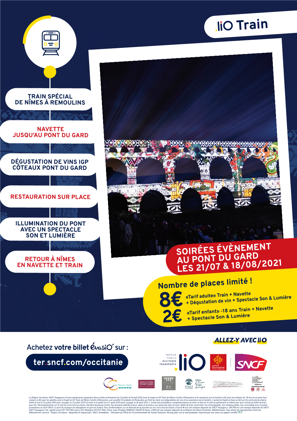 Soirées Évènement Au Pont Du Gard Les 21/07 & 18/08/2021