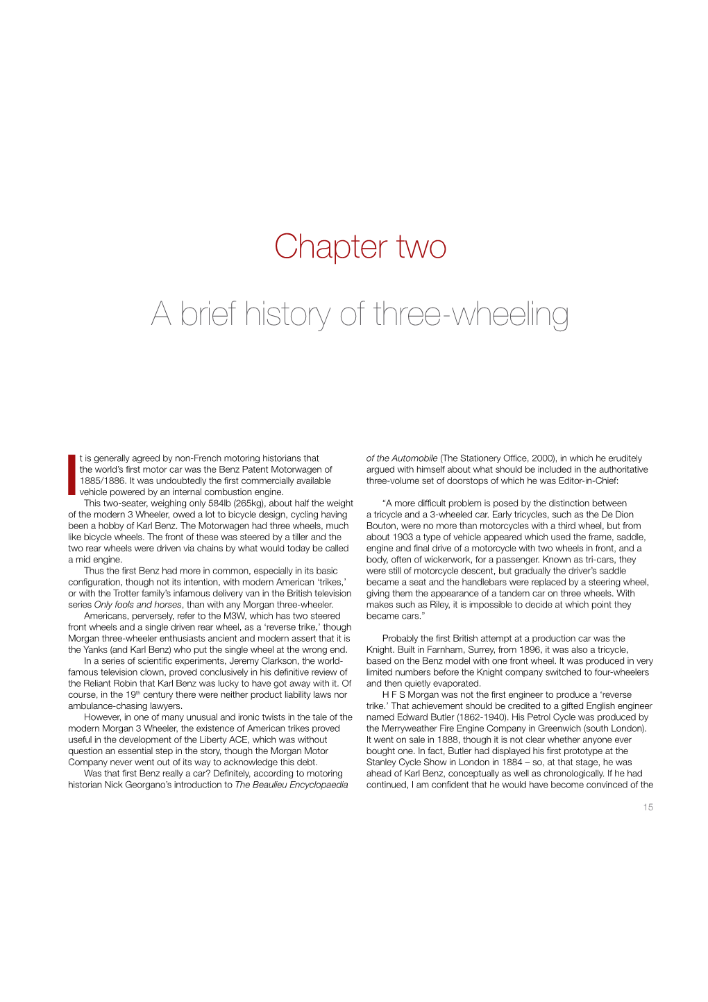 A Brief History of Three-Wheeling Chapter