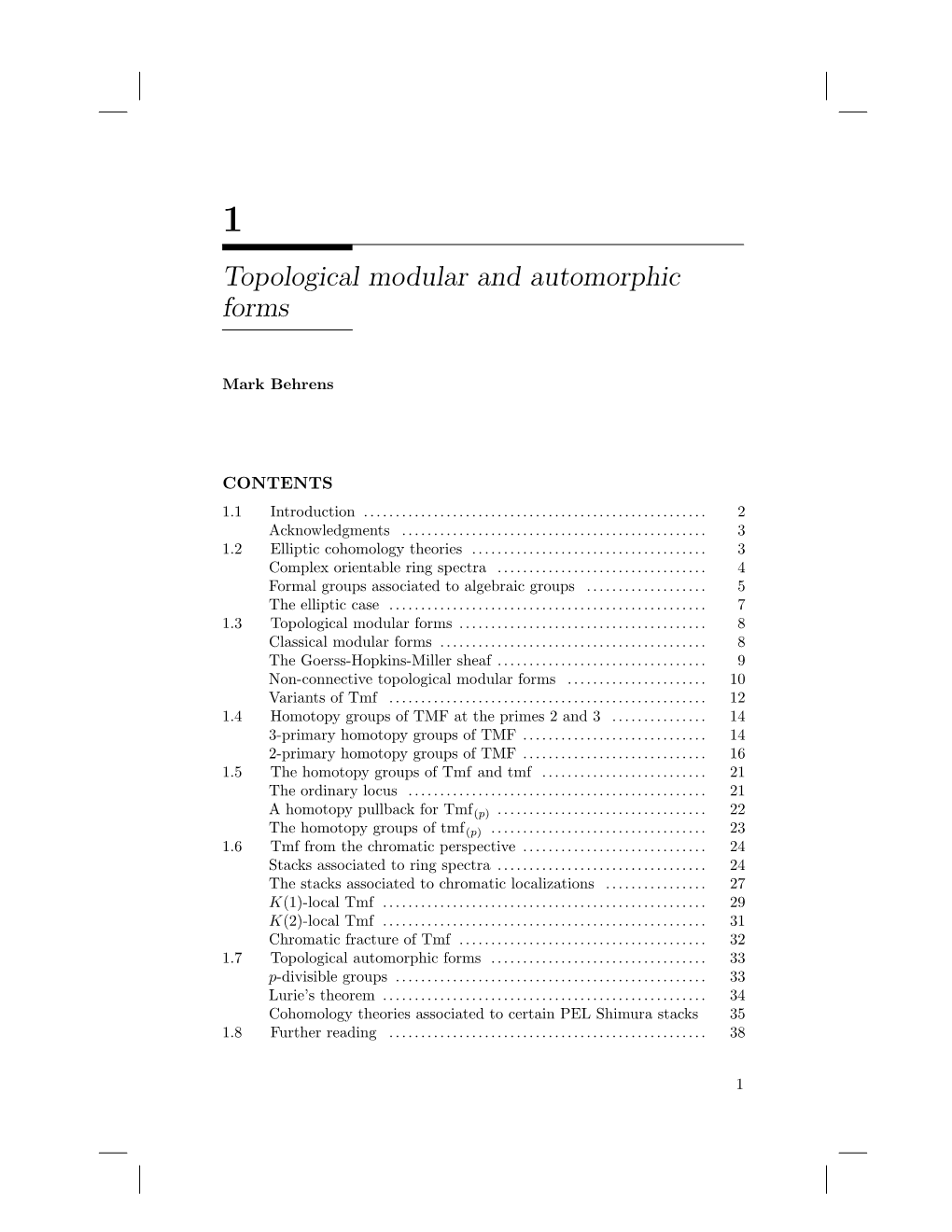 Topological Modular and Automorphic Forms