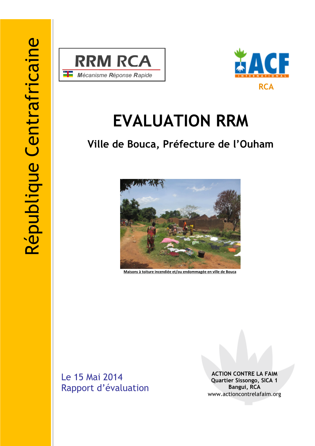 ACF-RRM-Rapport MSA-Bouca-Avril2014