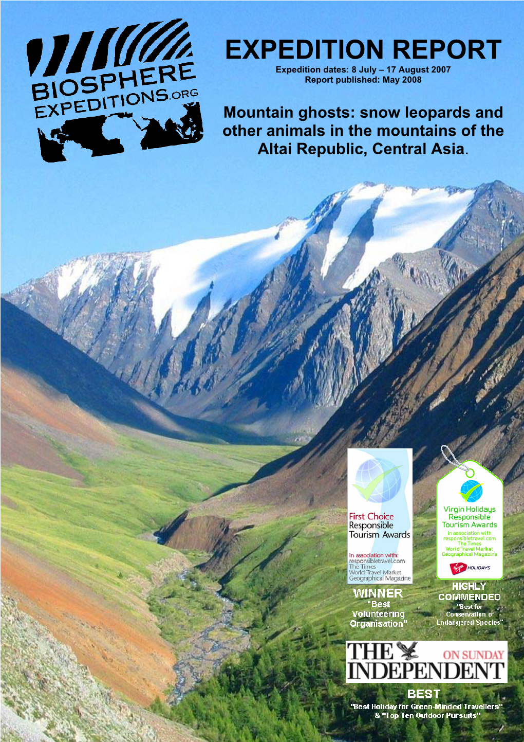 Snow Leopards and Other Animals in the Mountains of the Altai Republic, Central Asia