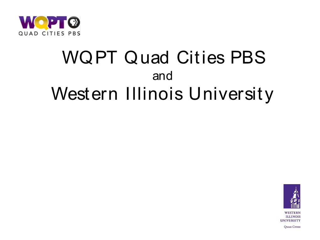 WQPT Quad Cities PBS Western Illinois University