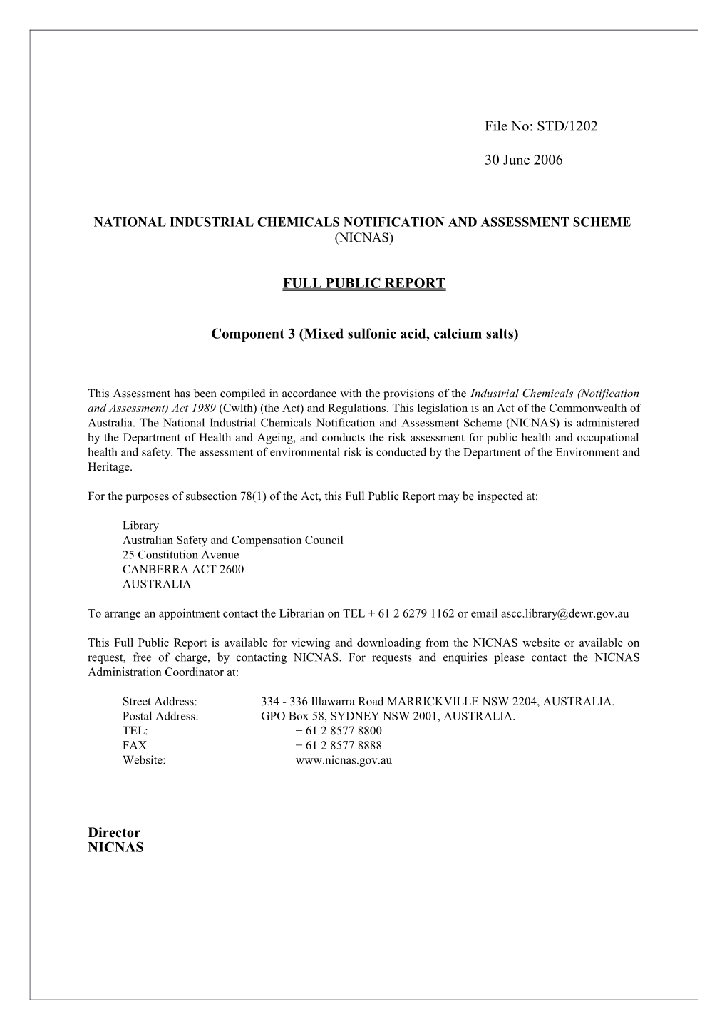 National Industrial Chemicals Notification and Assessment Scheme s45