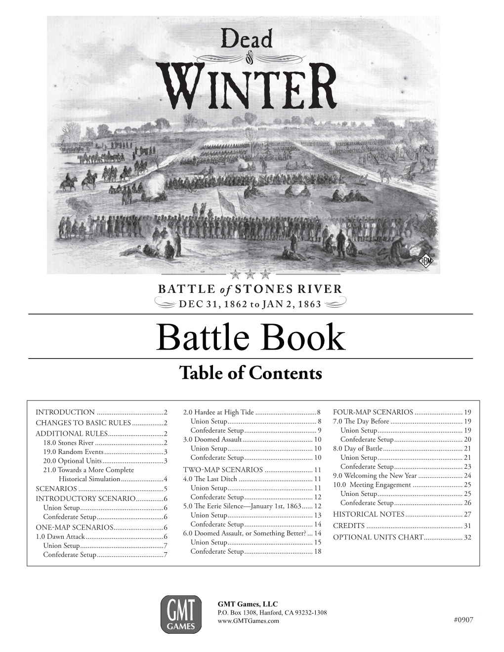 Battle Book Table of Contents