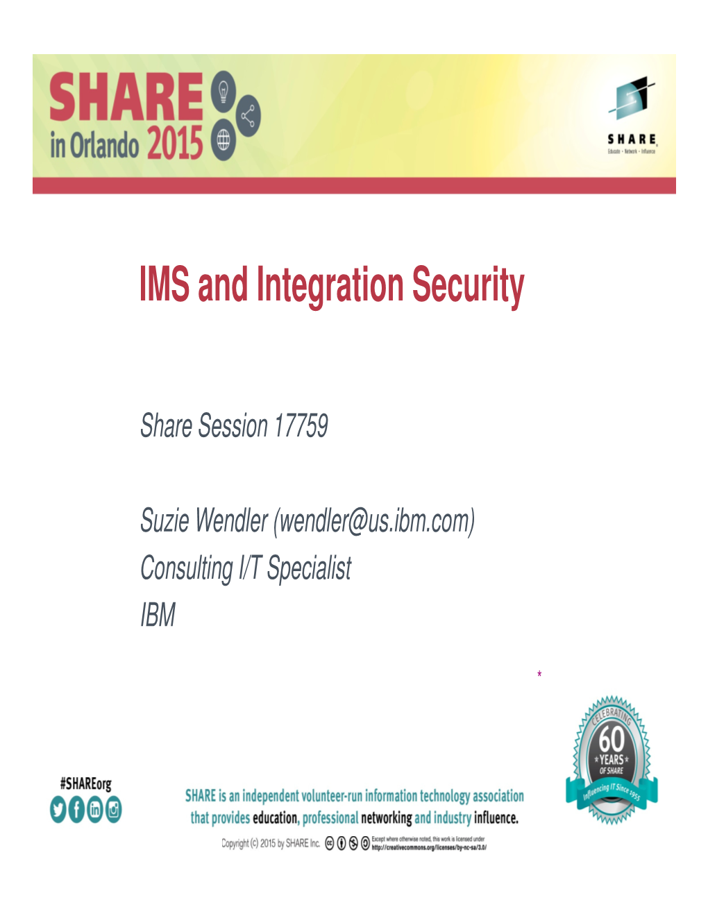 IMS and Integration Security