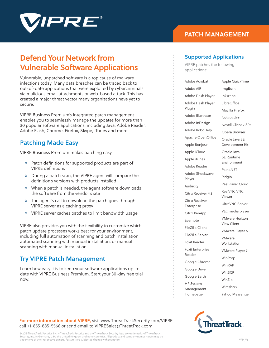 Defend Your Network from Vulnerable Software Applications