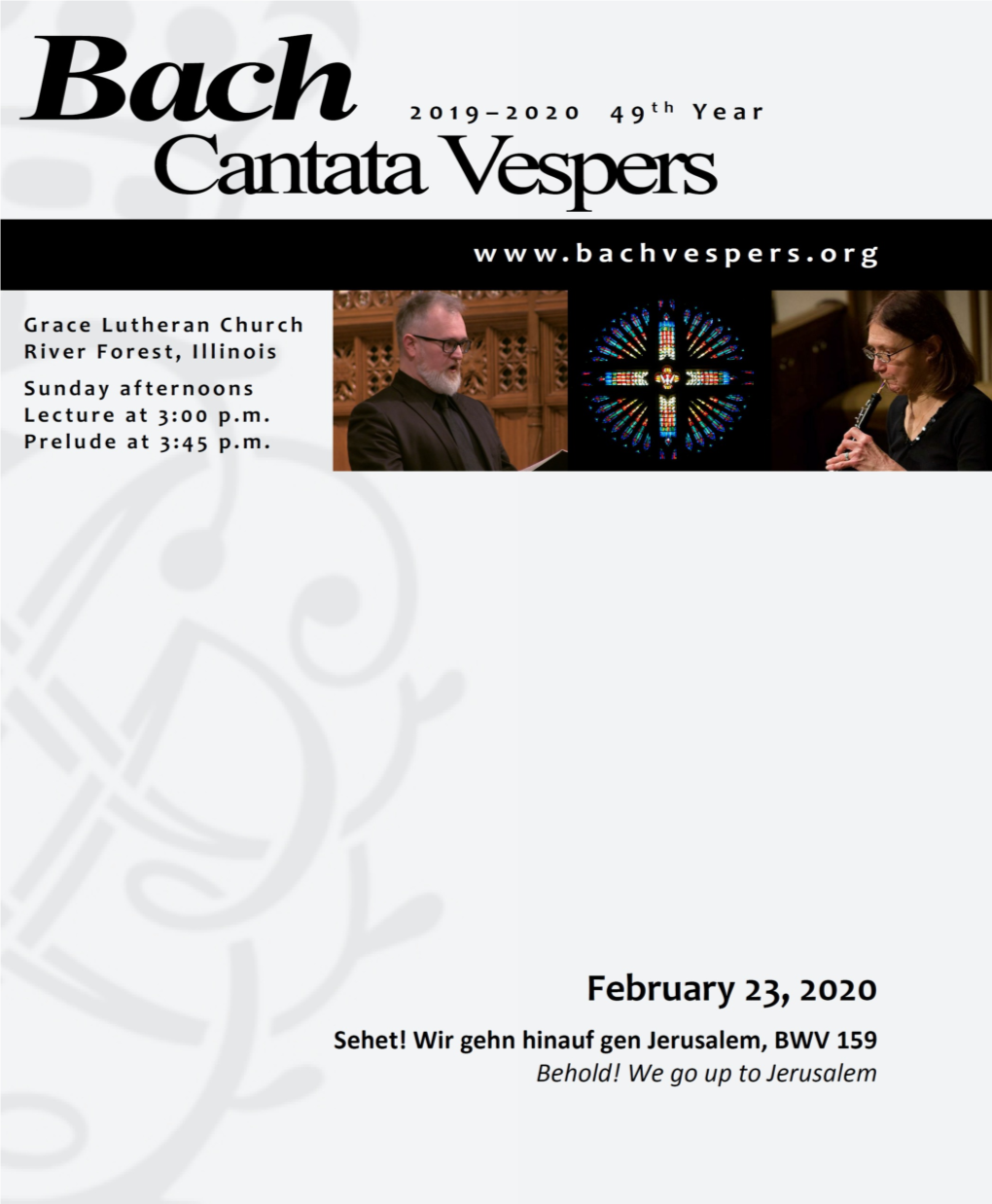 February Cantata Bulletin