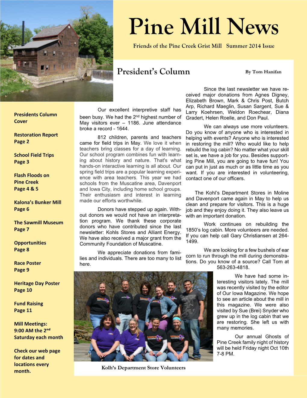 2014 Summer Newsletter 1