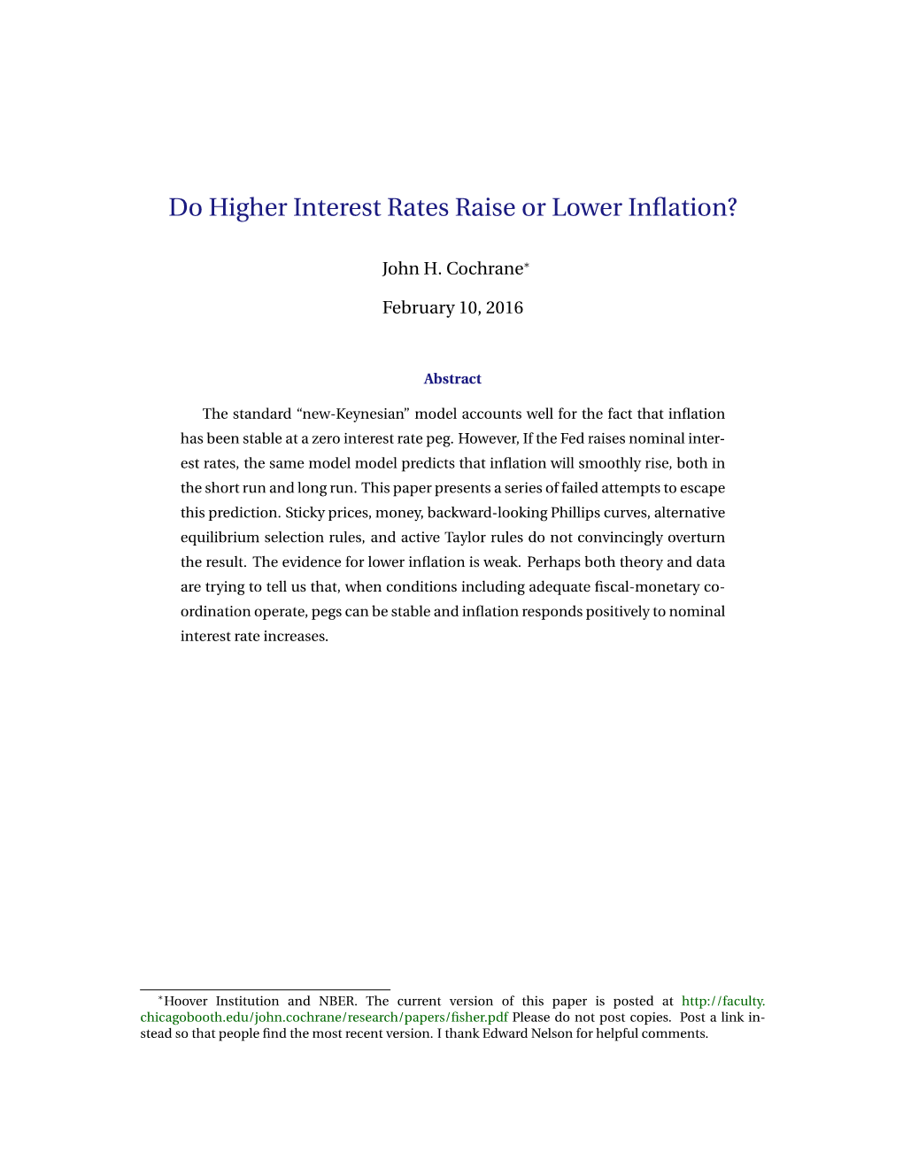 Do Higher Interest Rates Raise Or Lower Inflation?