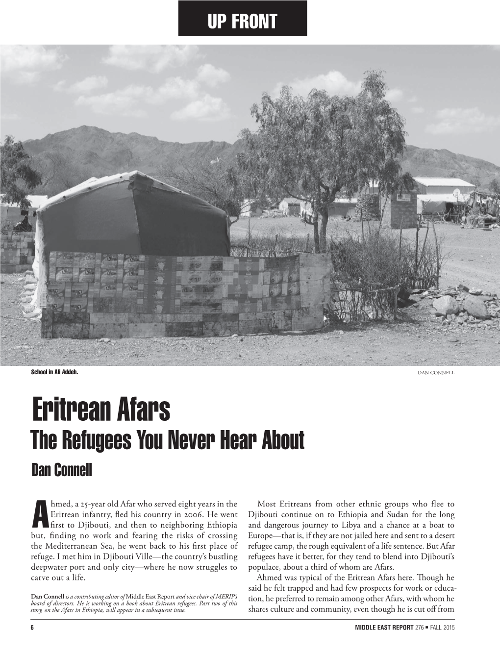 Eritrean Afars the Refugees You Never Hear About Dan Connell