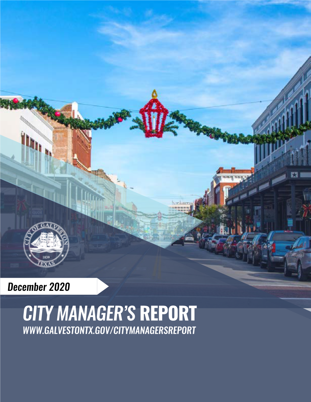 December 2020 City Manager's Report