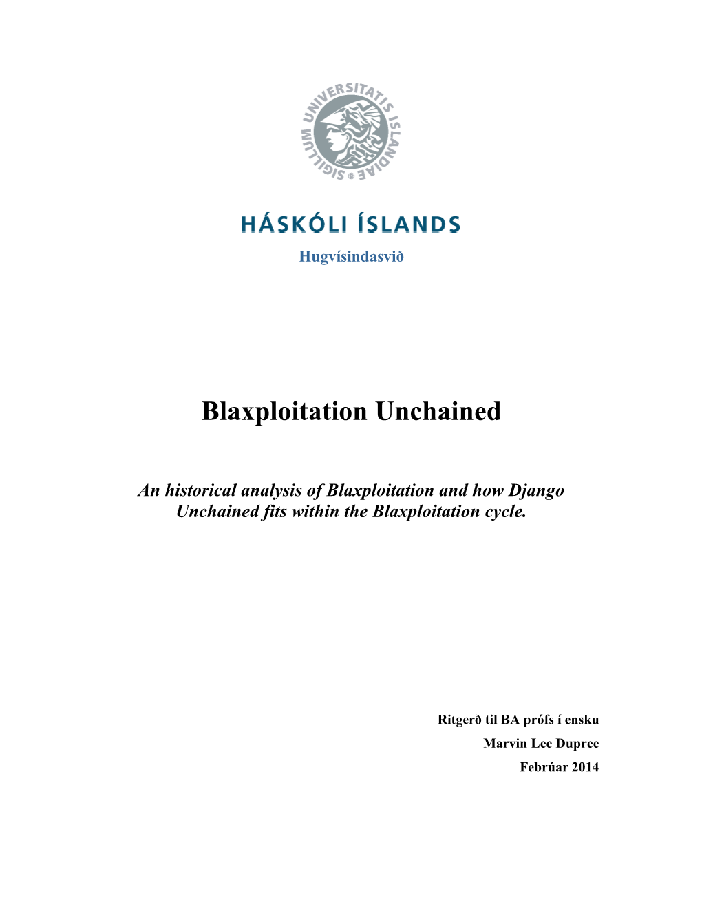 Blaxploitation Unchained