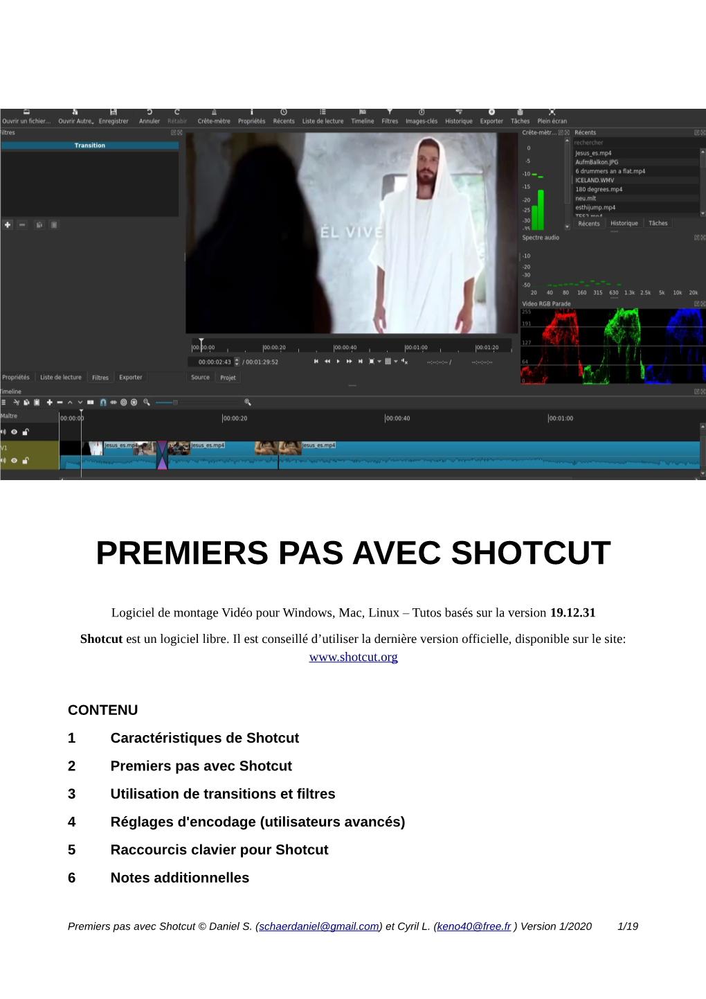 Premiers Pas Avec Shotcut