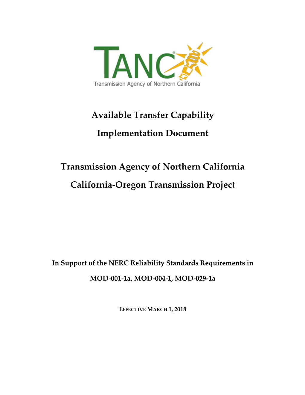 Available Transfer Capability Implementation Document