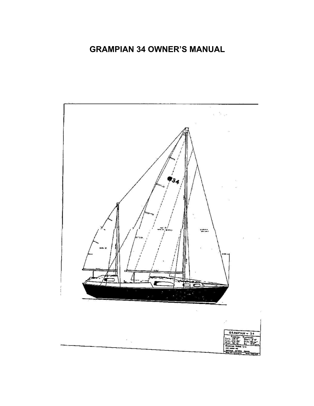 Grampian 34 Owner's Manual