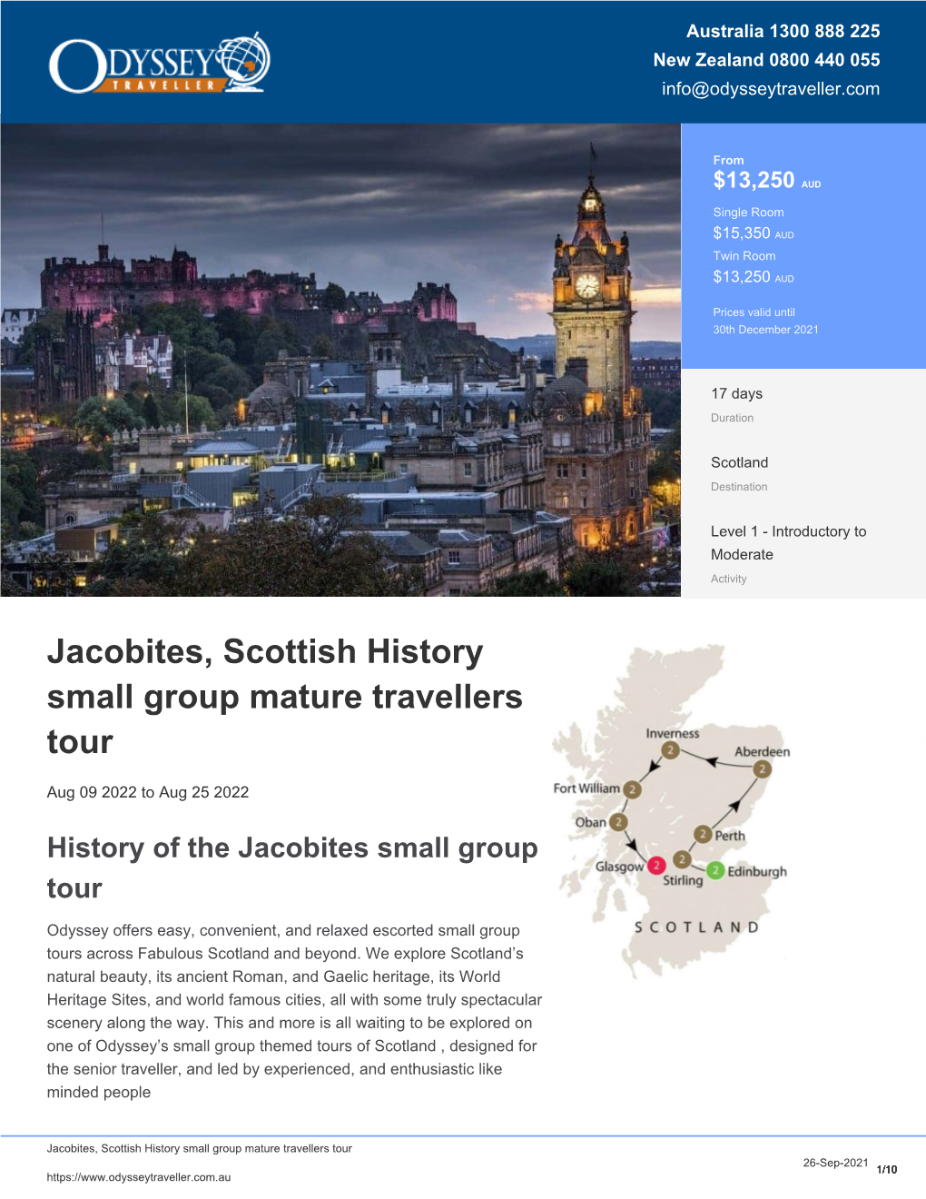 Jacobites History | Scottish Small Group Tour | Odyssey Traveller
