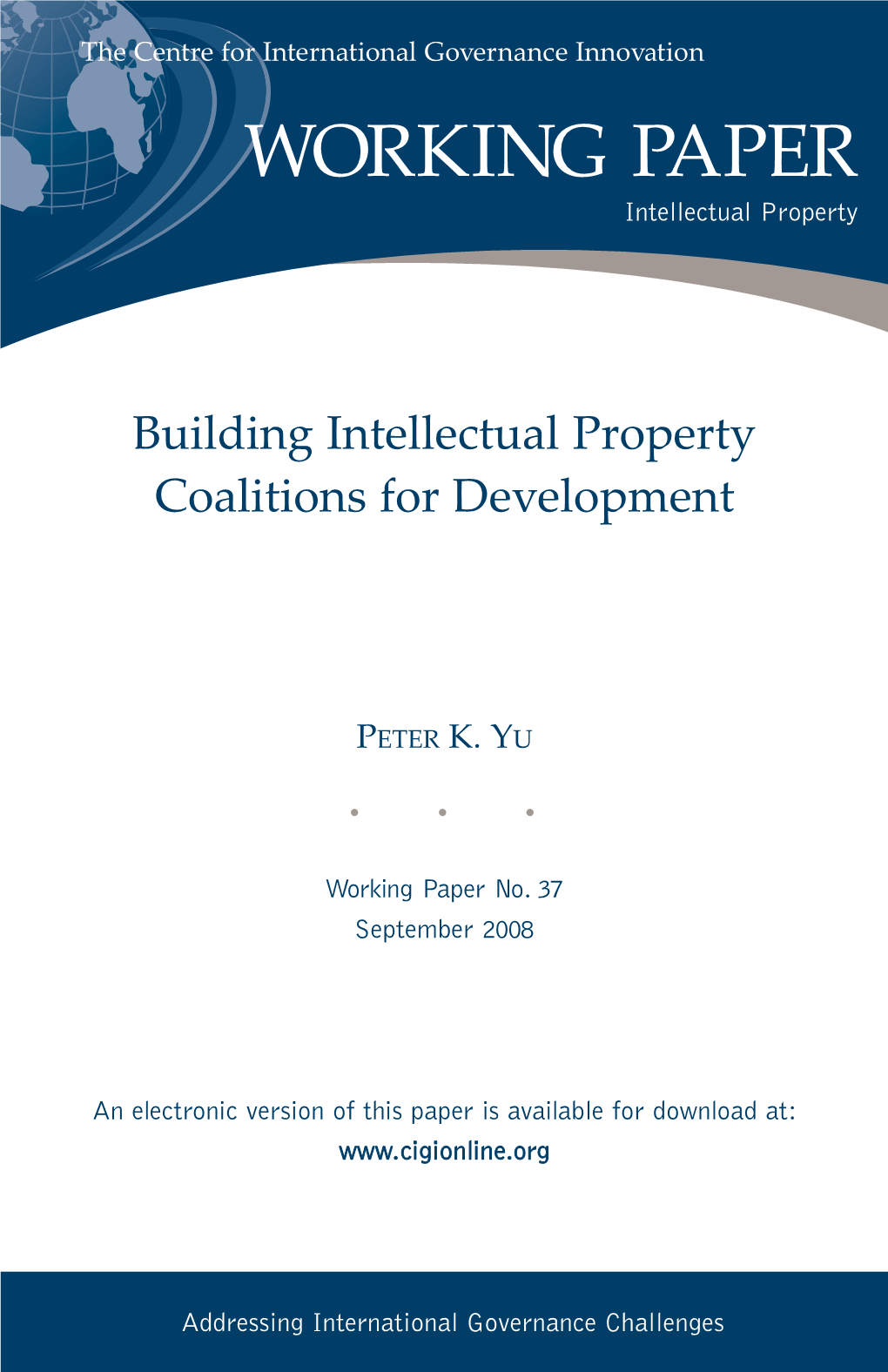 Building Intellectual Property Coalitions for Development