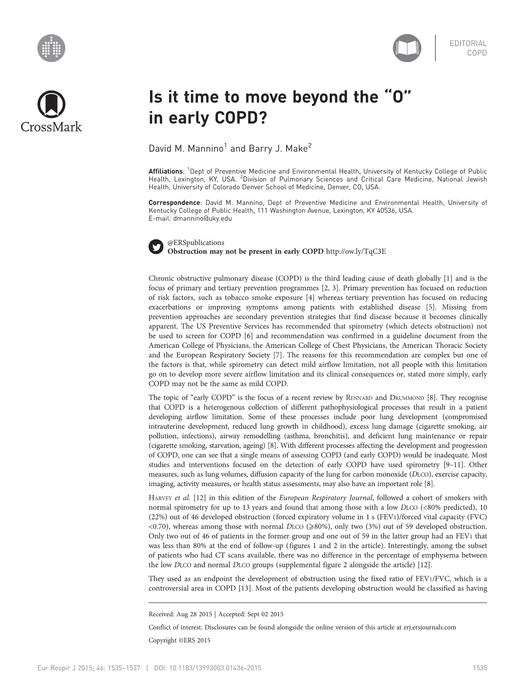 In Early COPD?