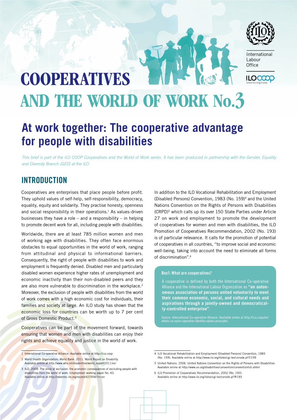 The Cooperative Advantage for People with Disabilities