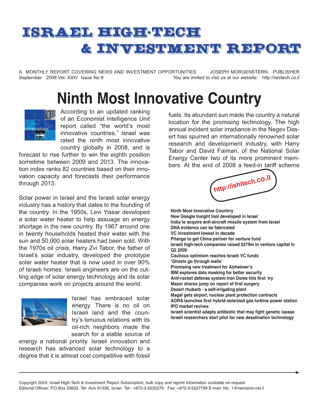 Ninth Most Innovative Country According to an Updated Ranking Fuels