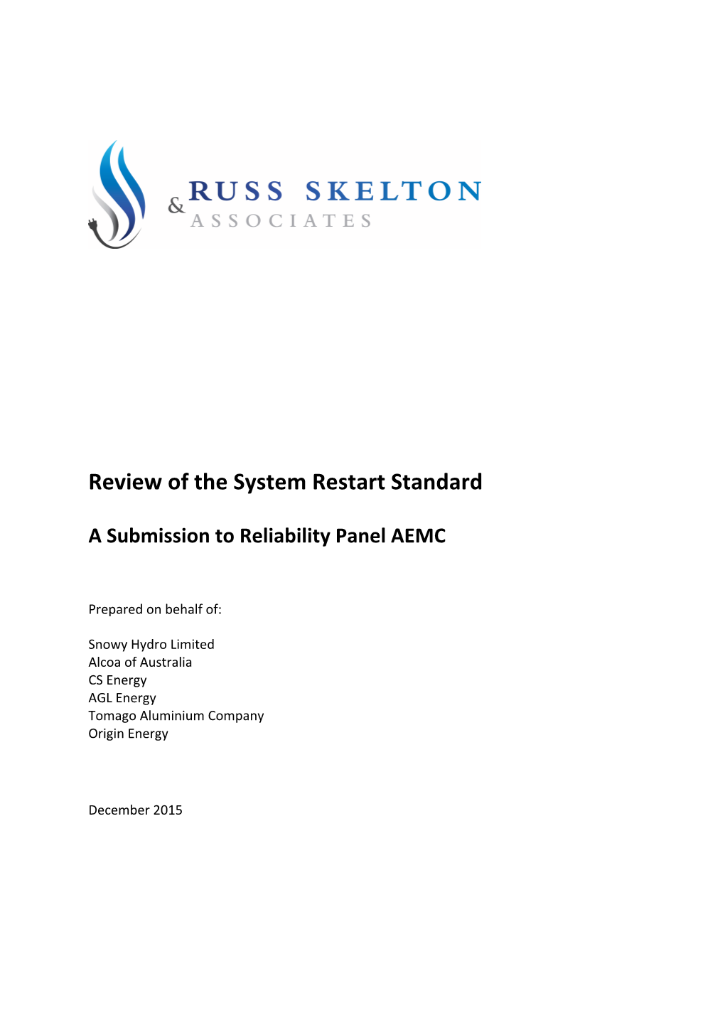 Review of the System Restart Standard