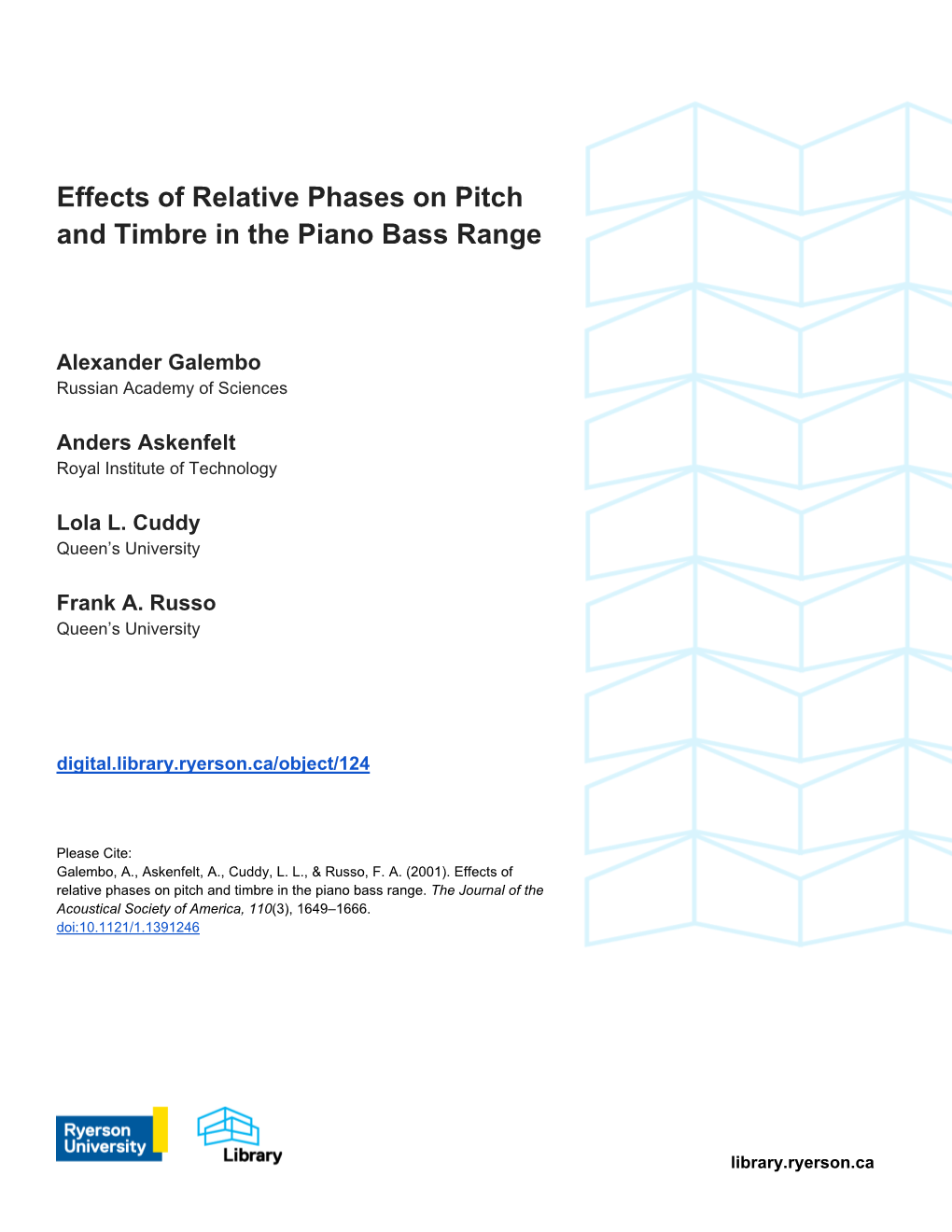 Effects of Relative Phases on Pitch and Timbre in the Piano Bass Range