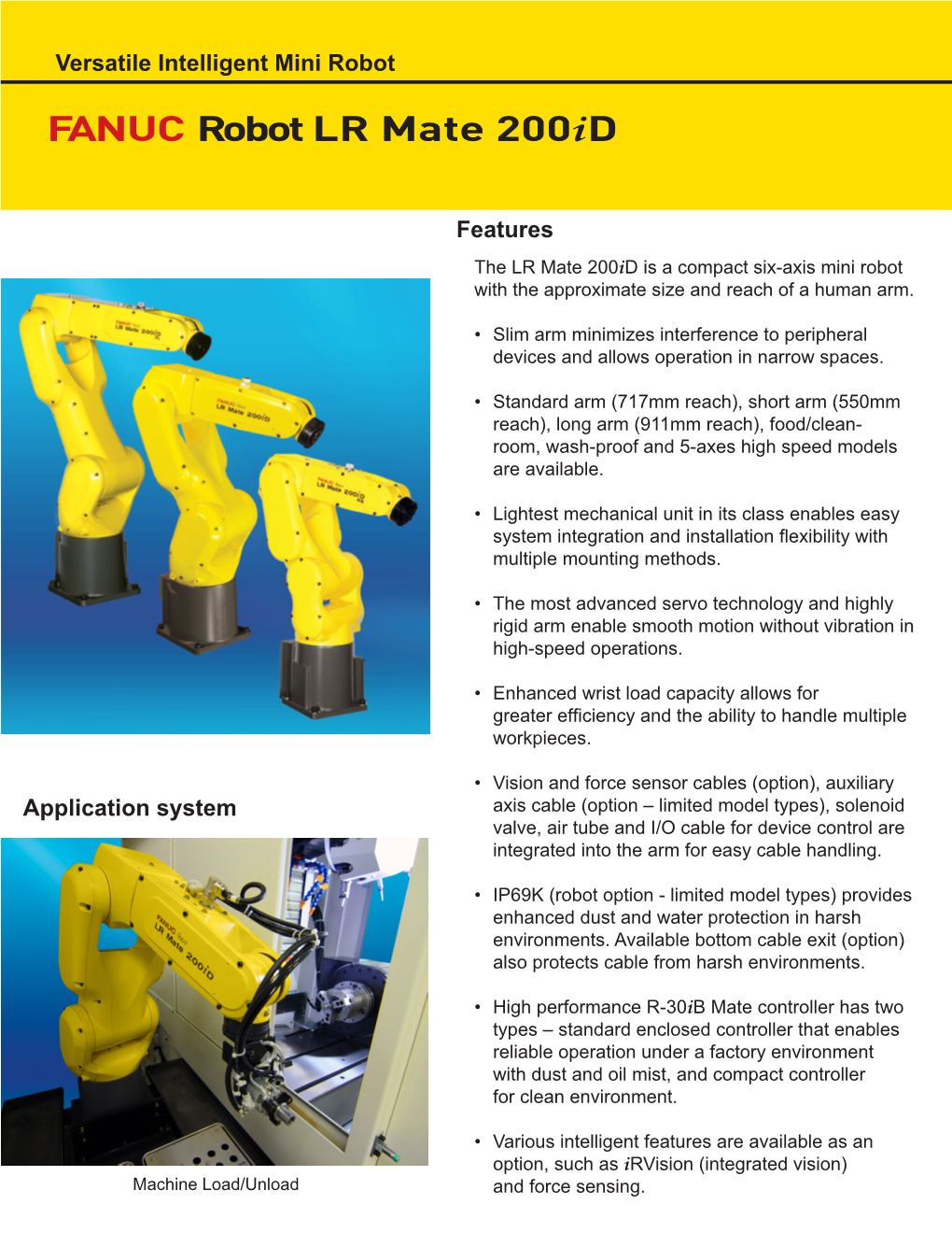 FANUC Robot LR Mate 200Id