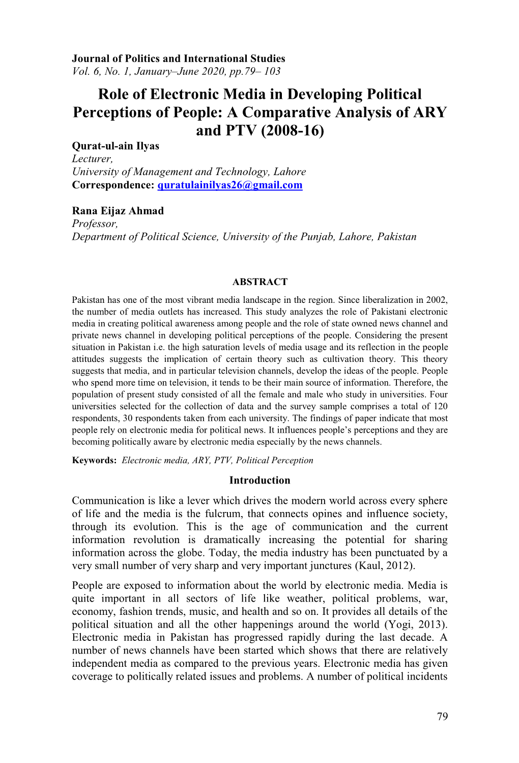 A Comparative Analysis of ARY and PTV (2008-16)