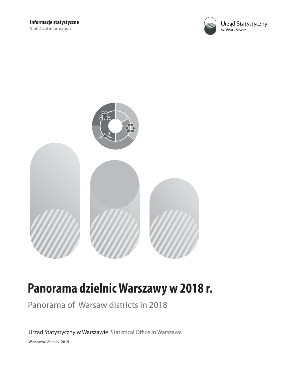 Panorama Dzielnic Warszawy W 2018 R. Panorama of Warsaw Districts in 2018