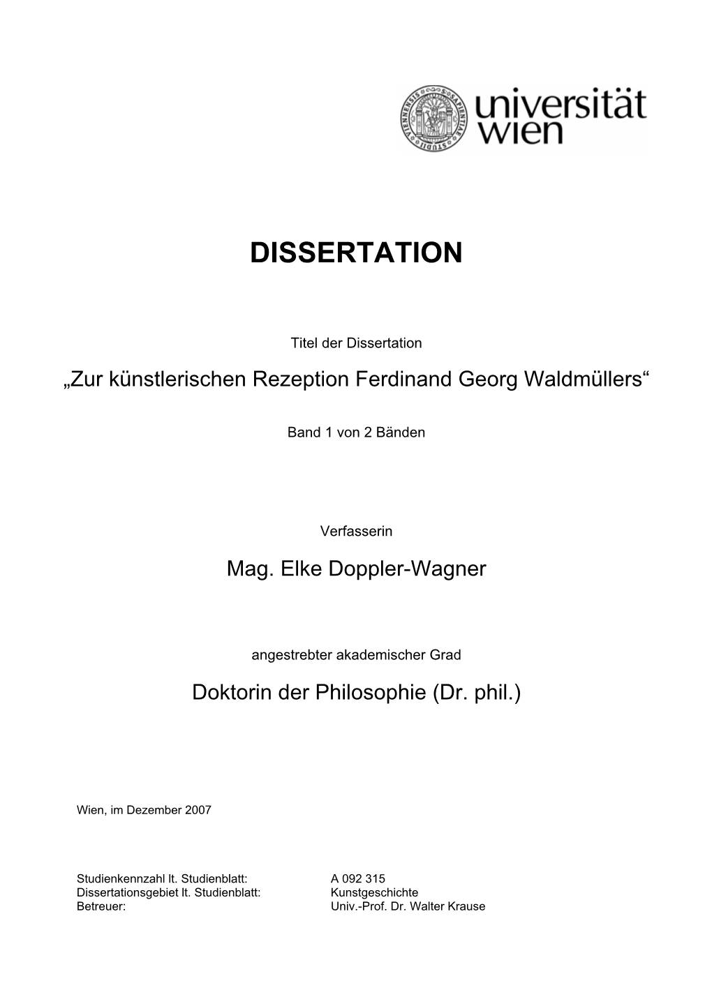 Dissertation