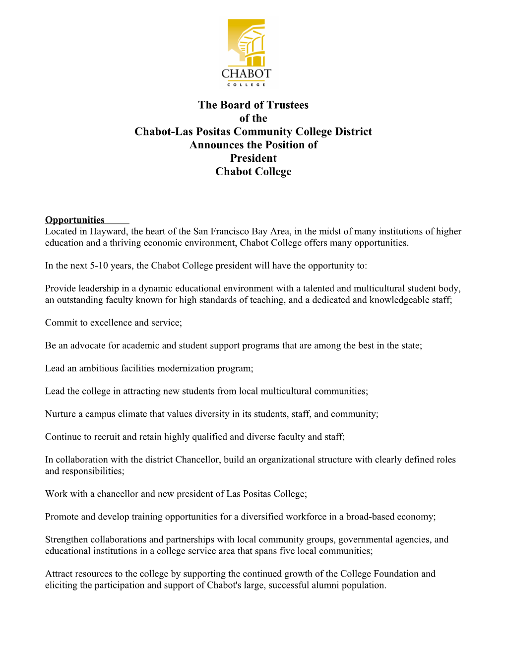 Chabot-Las Positas Community College District s1