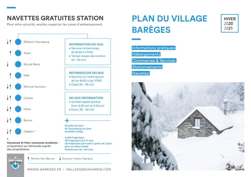 Plan Du Village Barèges