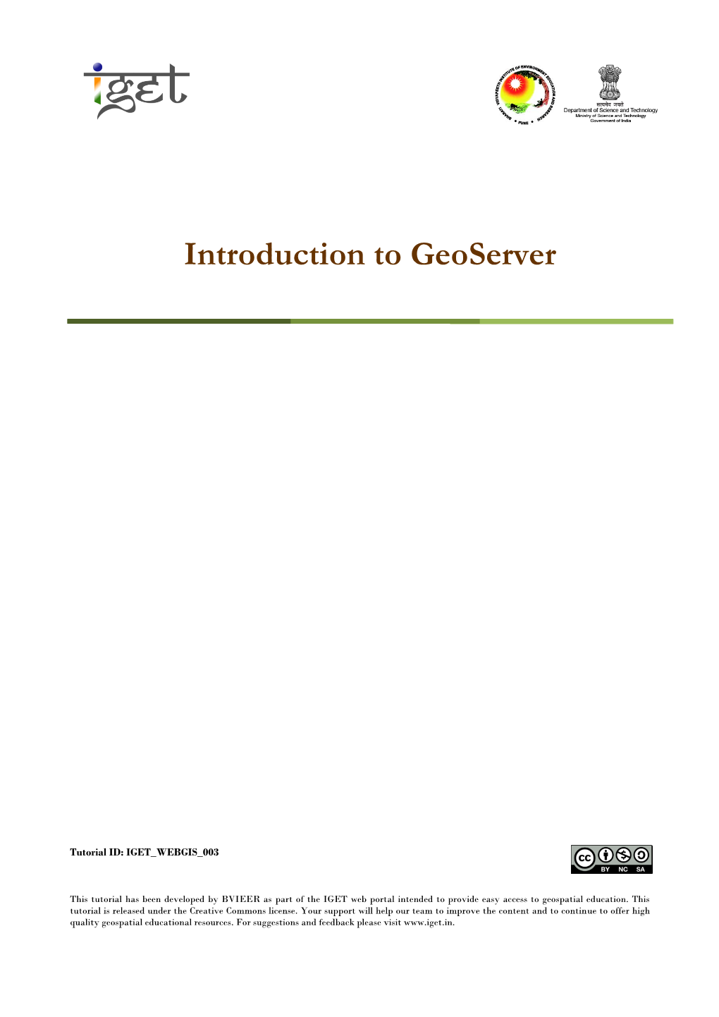 Introduction to Geoserver