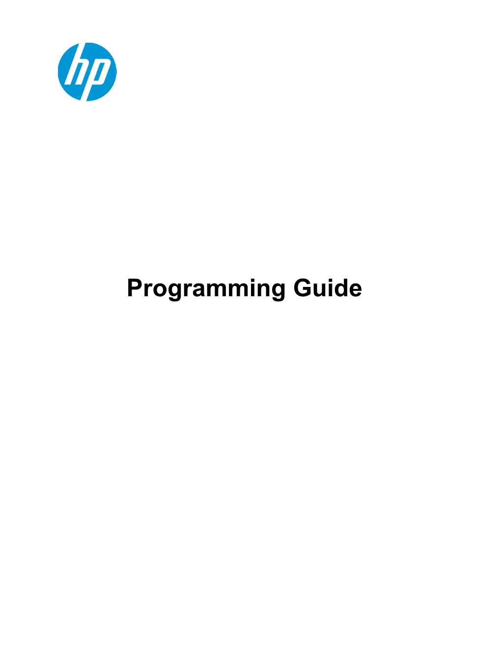 Programming Guide