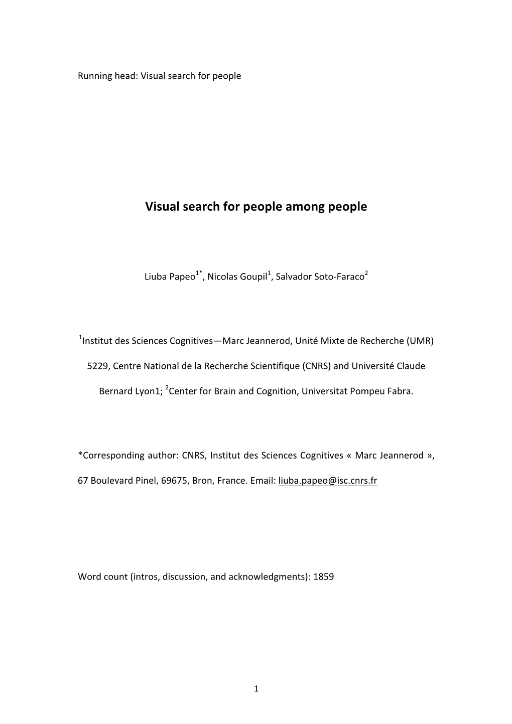 Visual Search for People Among People