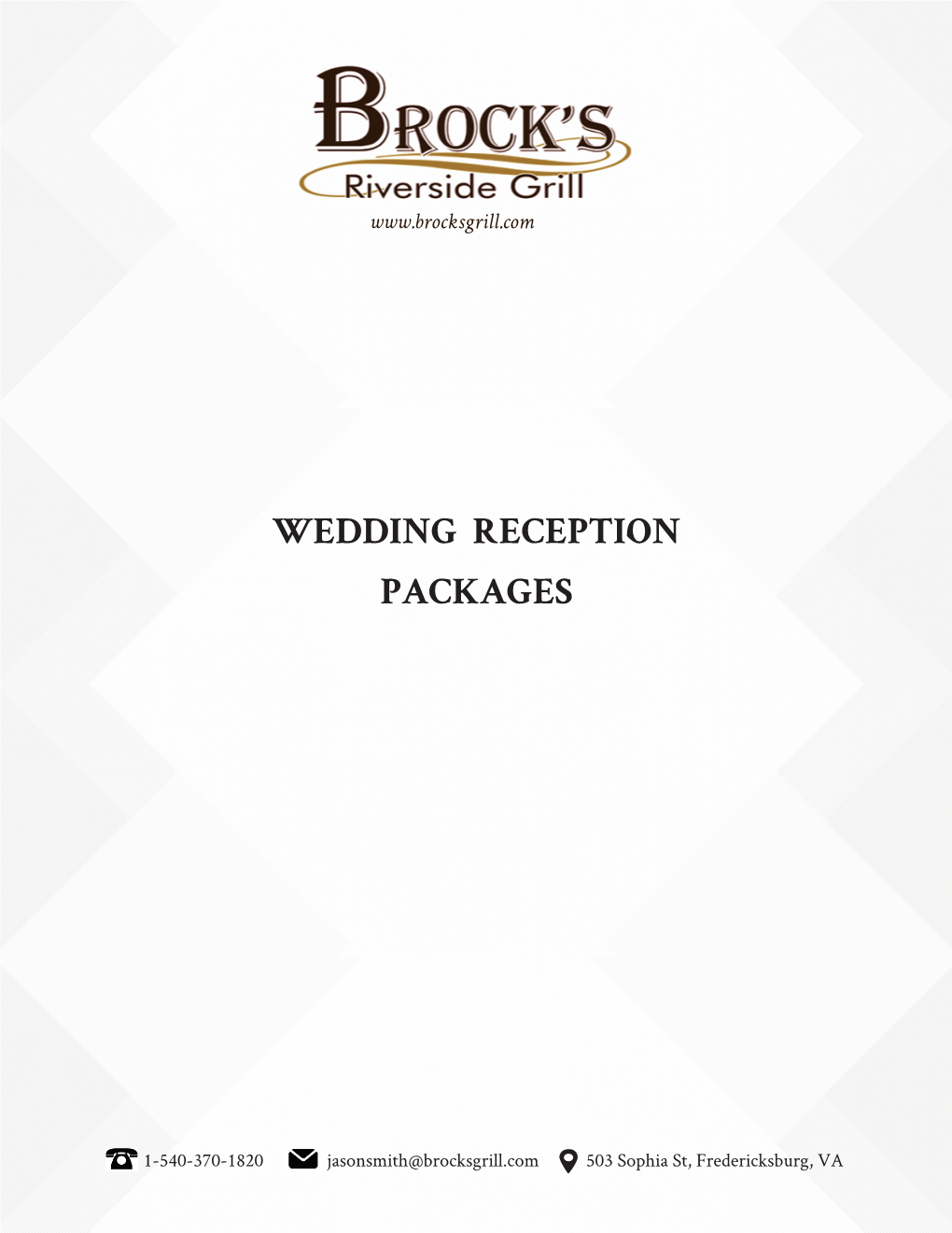 Wedding Reception Packages