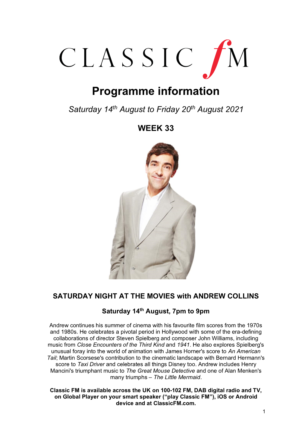 Programme Information