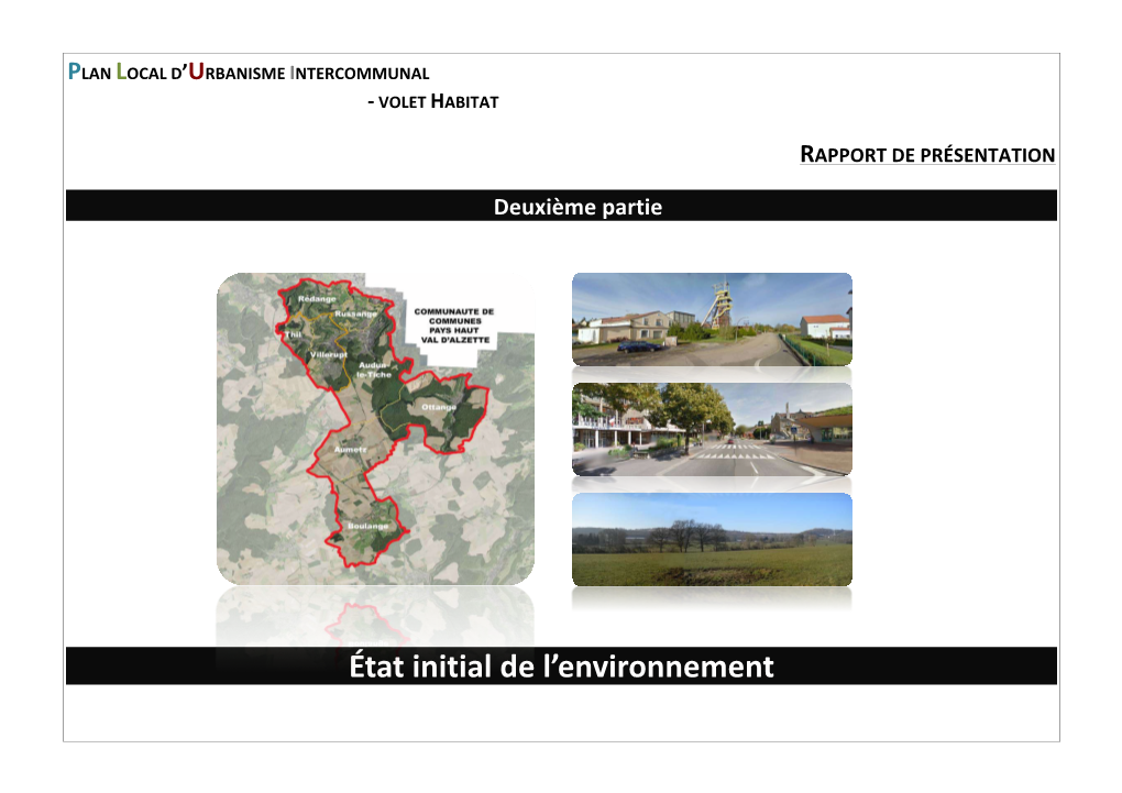 État Initial De L'environnement