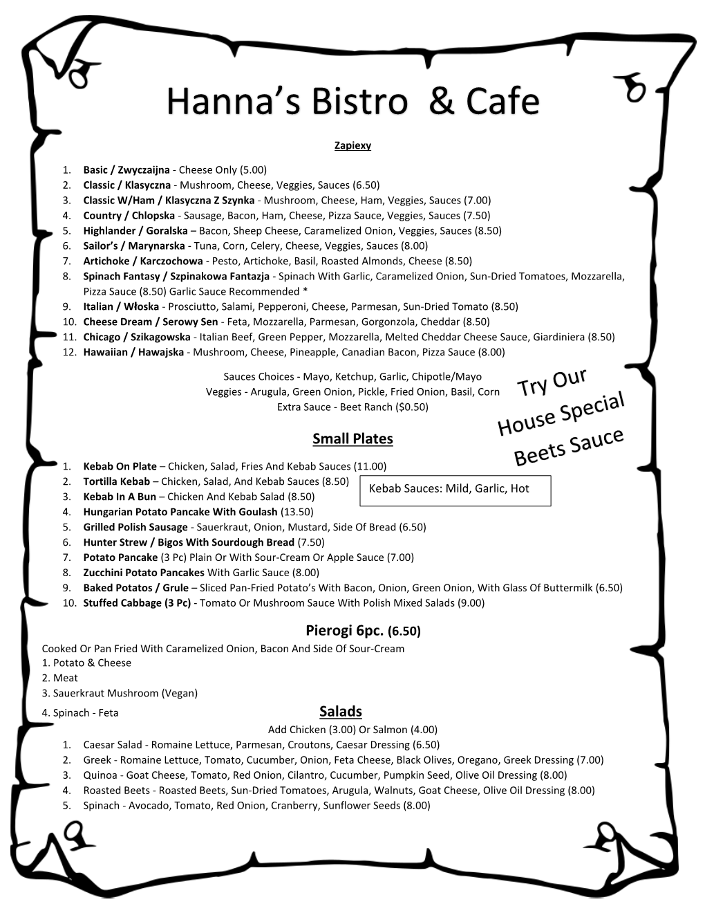 Hanna's Bistro & Cafe