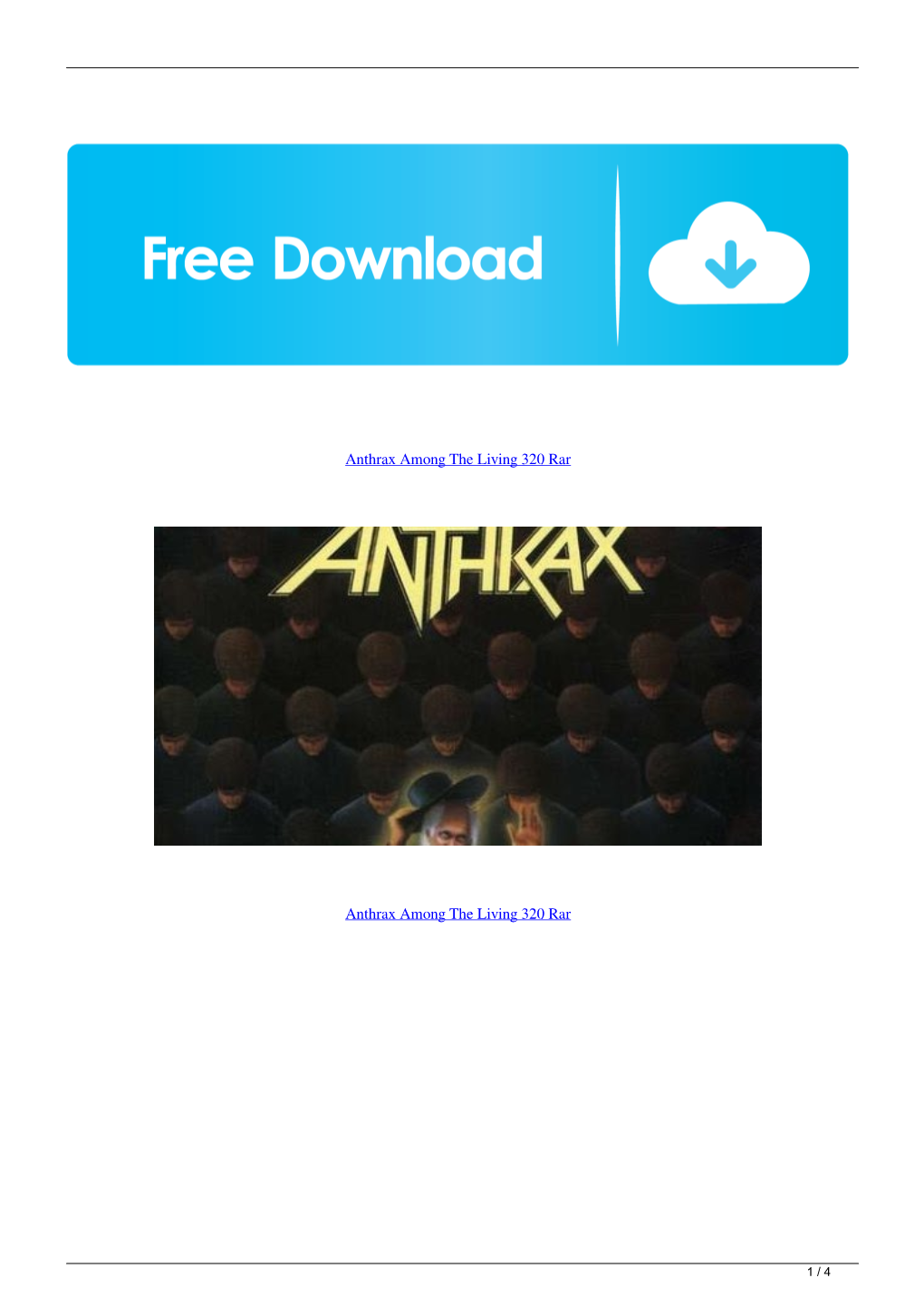 Anthrax Among the Living 320 Rar