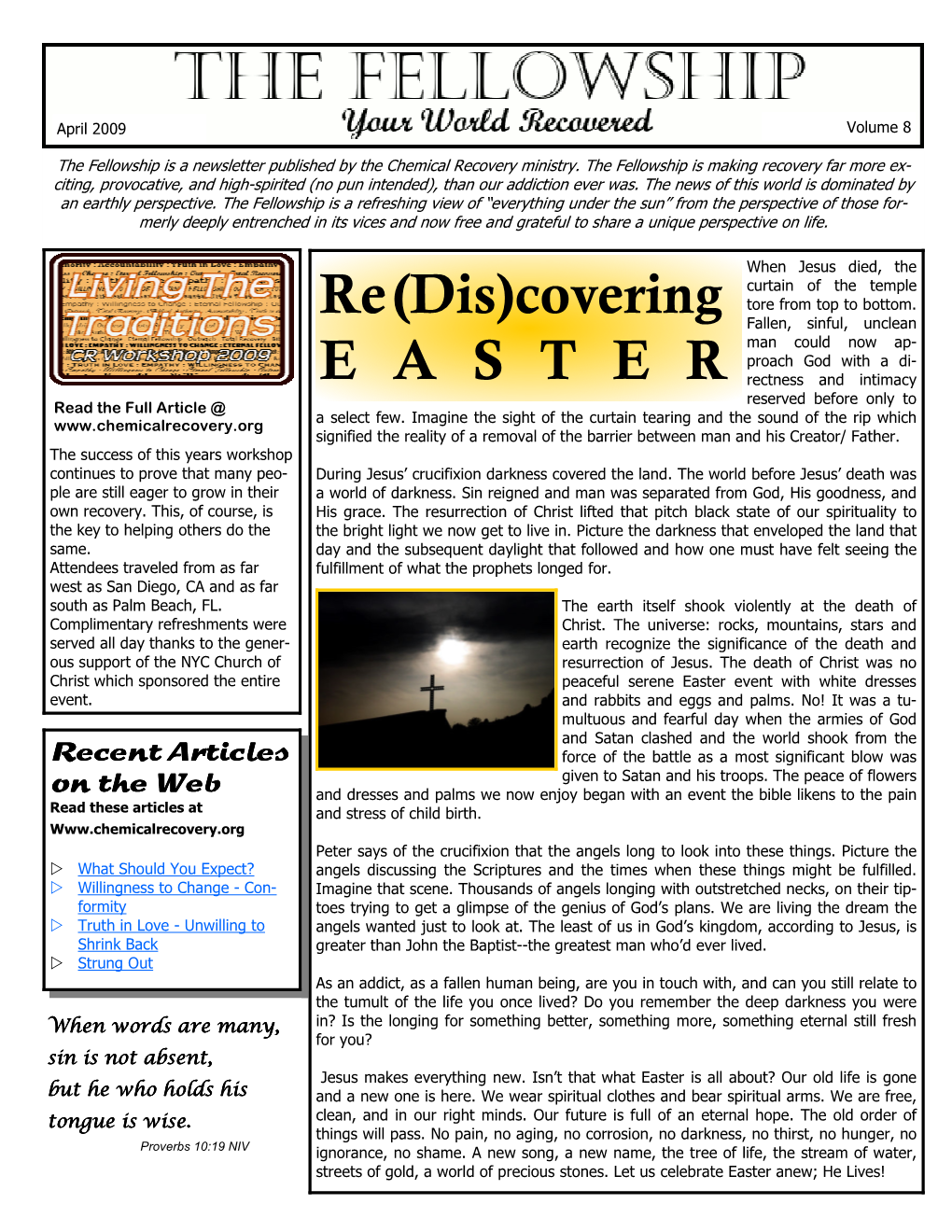 April 2009 Newsletter.Pub