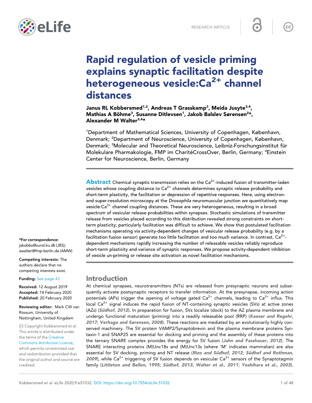 Rapid Regulation of Vesicle Priming Explains Synaptic Facilitation Despite