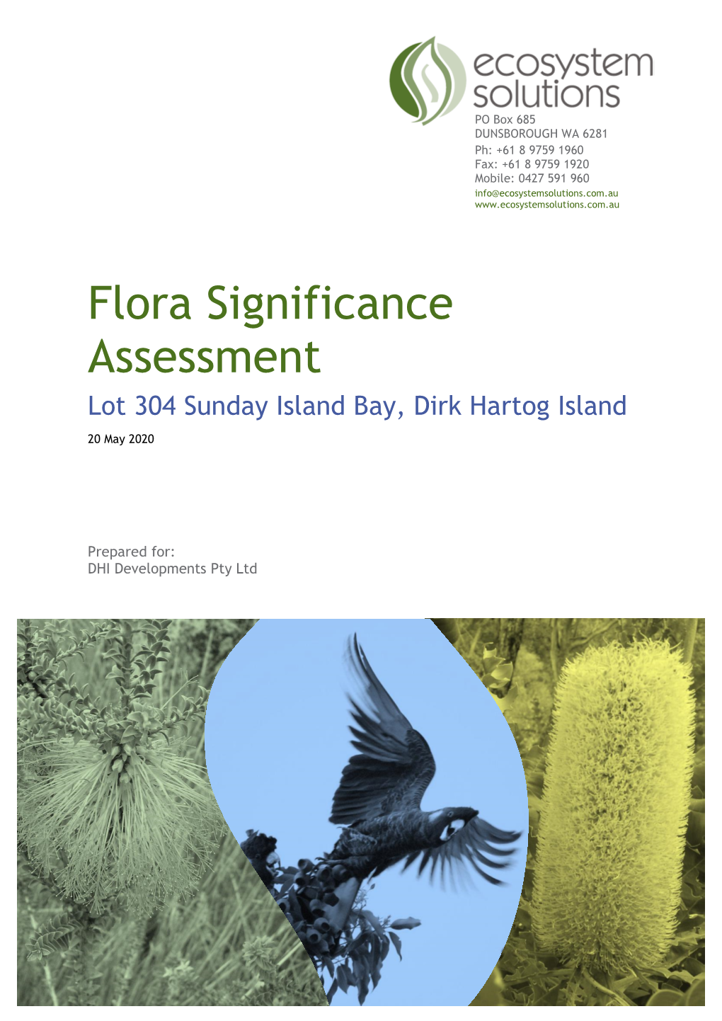 13.1 Flora Significance Assessment Report