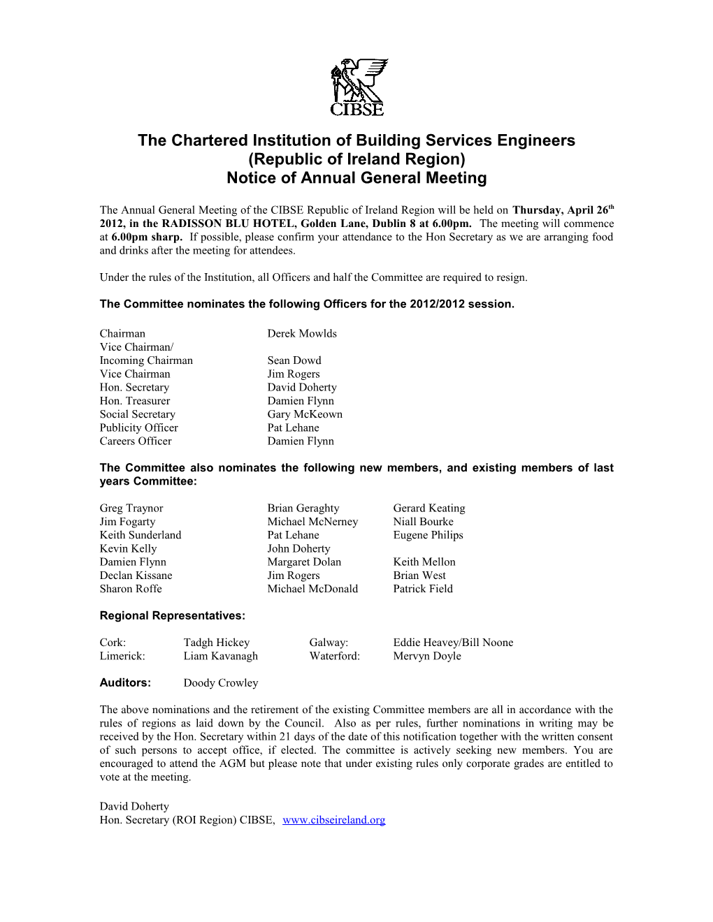 The Chartered Institution of Building Services Engineers