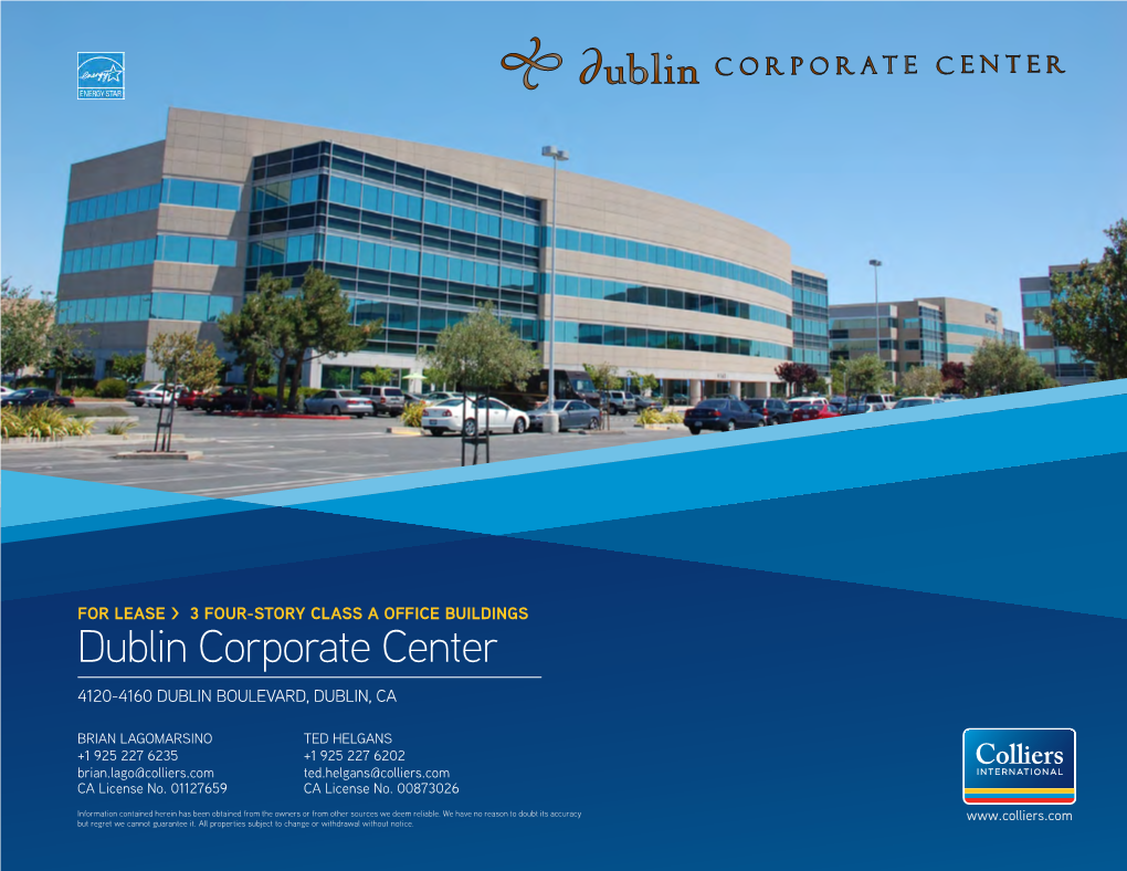 Dublin Corporate Center 4120-4160 DUBLIN BOULEVARD, DUBLIN, CA