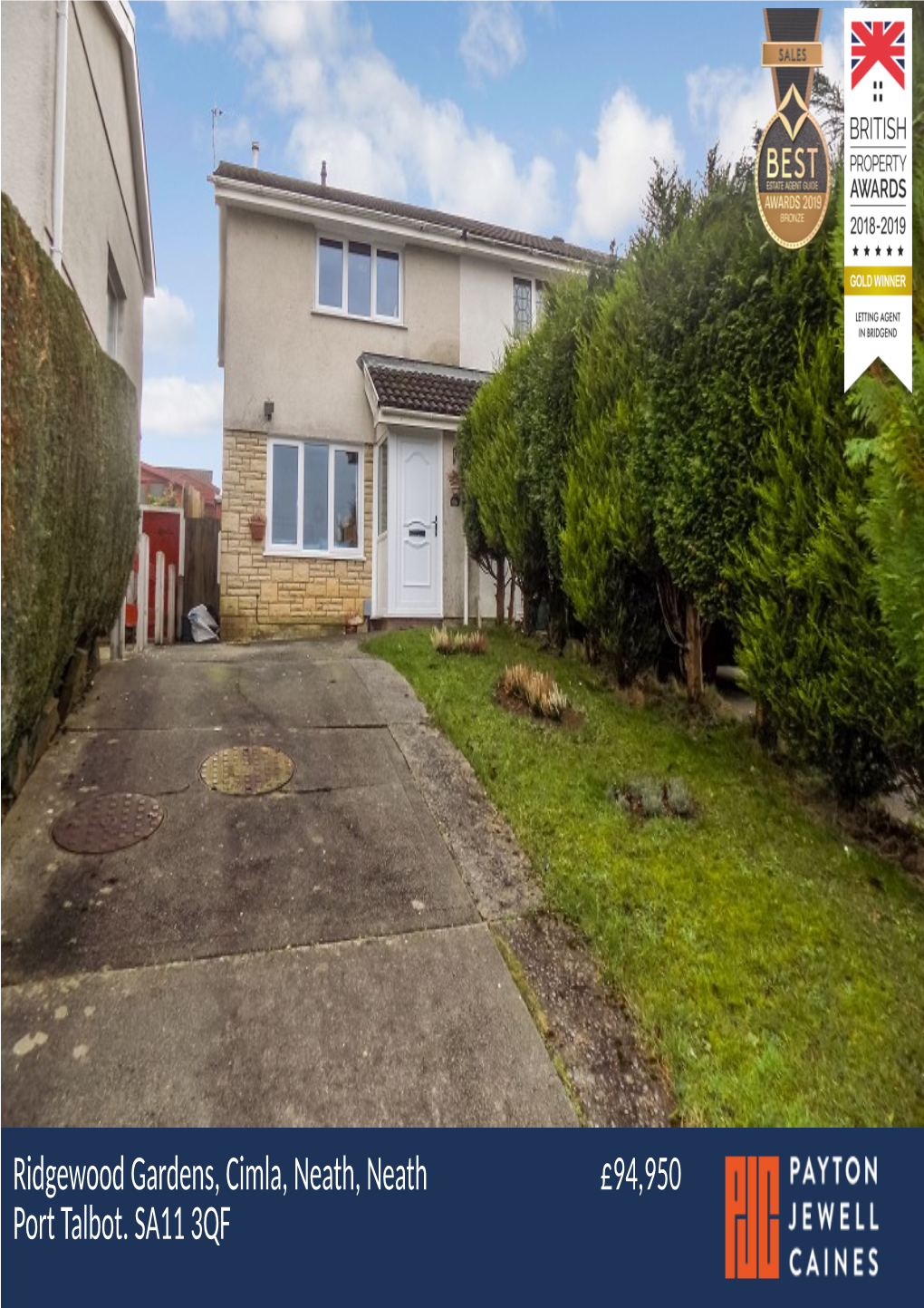 Ridgewood Gardens, Cimla, Neath, Neath Port Talbot. SA11 3QF £94,950