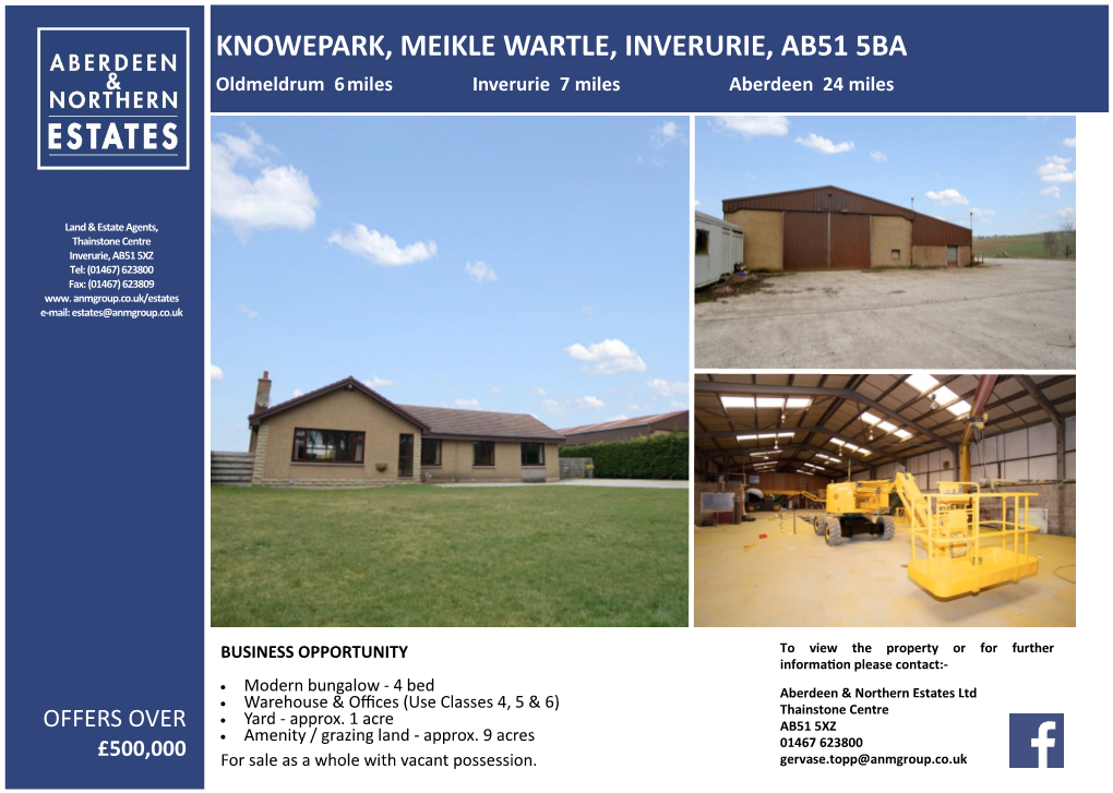 Knowepark, Meikle Wartle, Inverurie, Ab51 5Ba